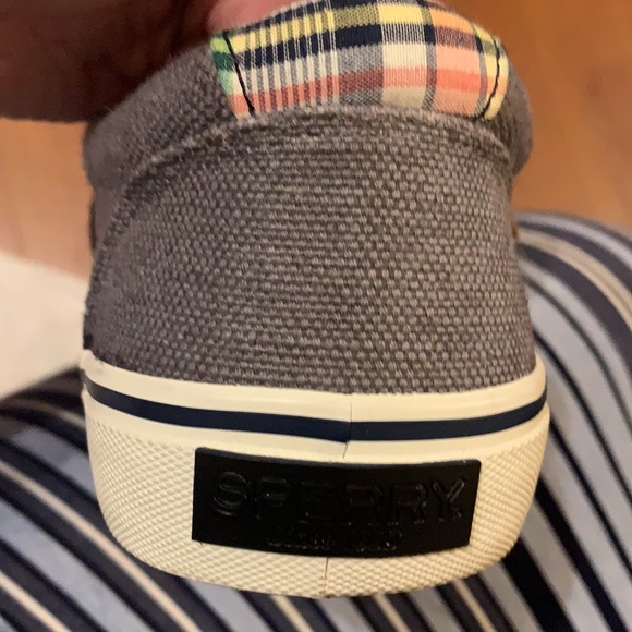Sperry topsider grey canvas runners size 9 - Picture 8 of 10